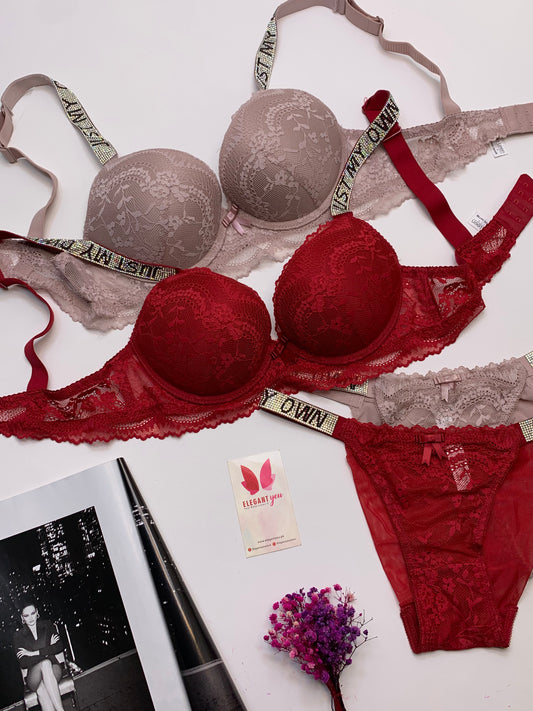 Bridal Padded Pushup Wired Bra set