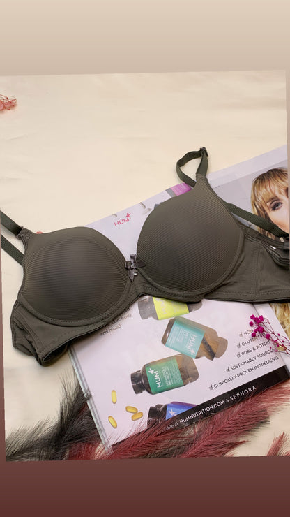 Demi Cup Self Lining Padded Push-up Wired Bra