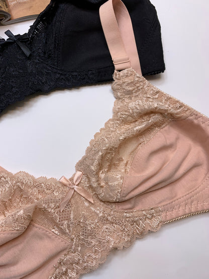 Soft Cotton Half Cup Lace Daily Wear Bra