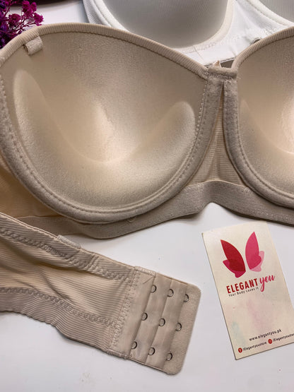 C Cup Size Half Cup Shape Padded Push up Wired Plain Bra