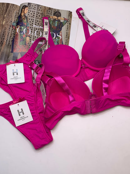 40 size Slightly Decolor Bra Panty Set