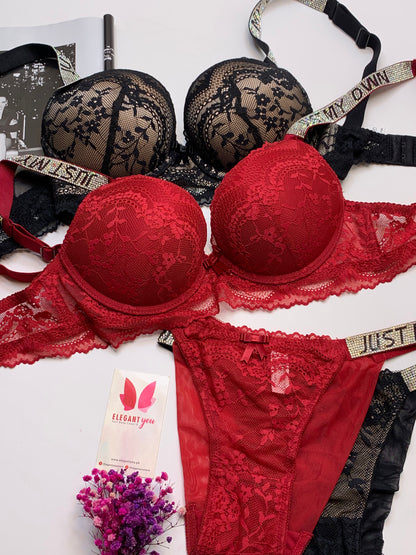 Bridal Padded Pushup Wired Bra set