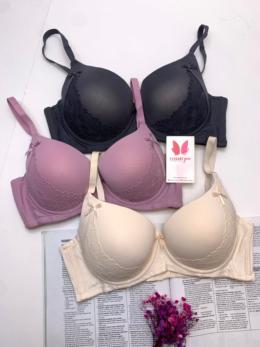 Elegant Double Padded Pushup Wire Bra