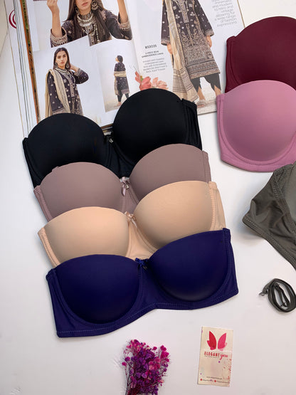 Plain Half Cup C Cupsize Padded Bra  (172)