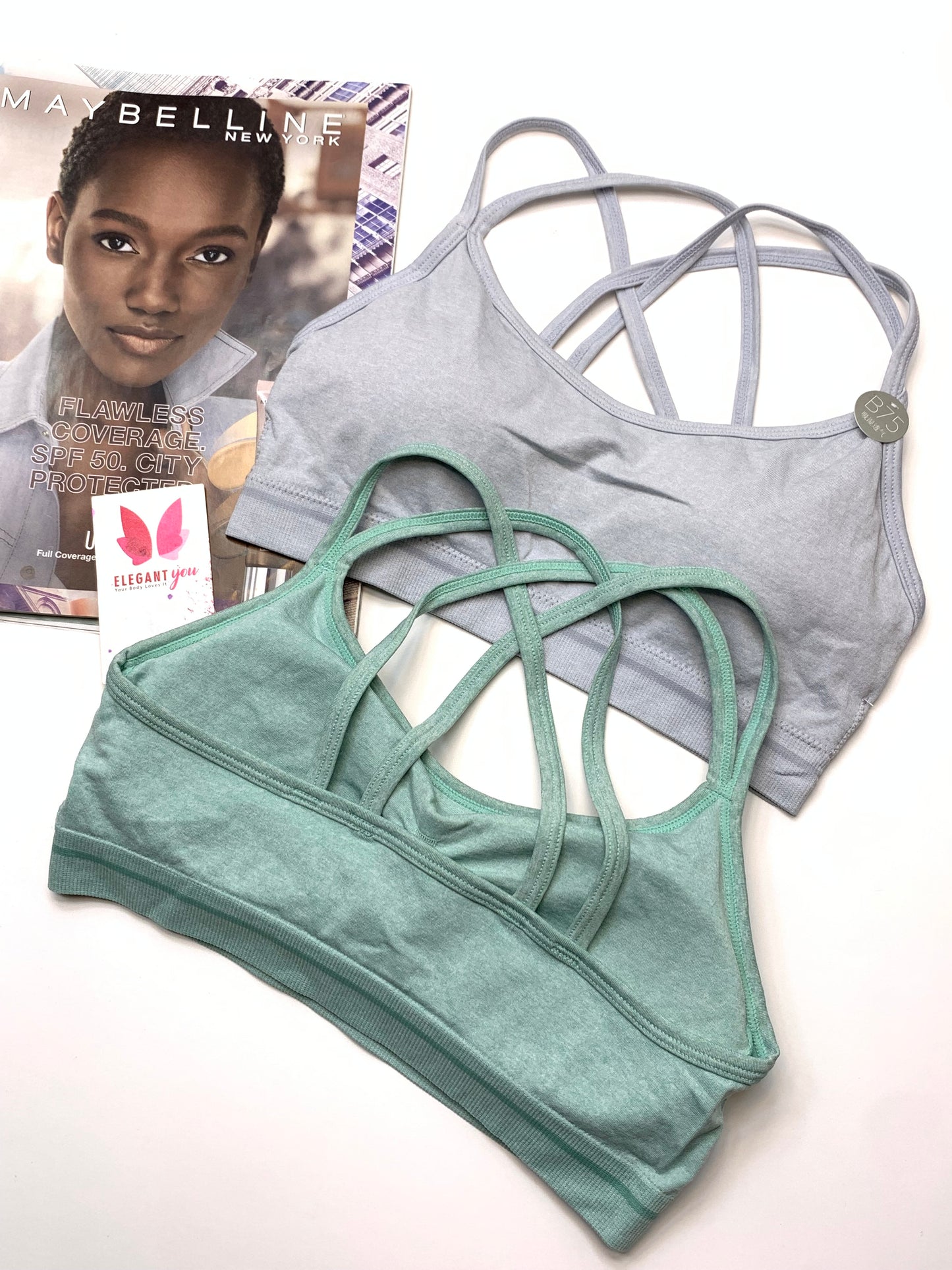 Double Stripped Anti Sweat Sports Bra Free Size For (30-36)