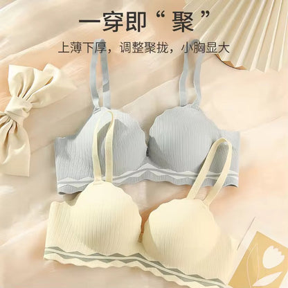 Seamless Double Padded Pushup No Wire Bra