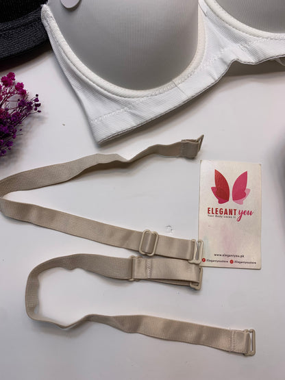 C Cup Size Half Cup Shape Padded Push up Wired Plain Bra