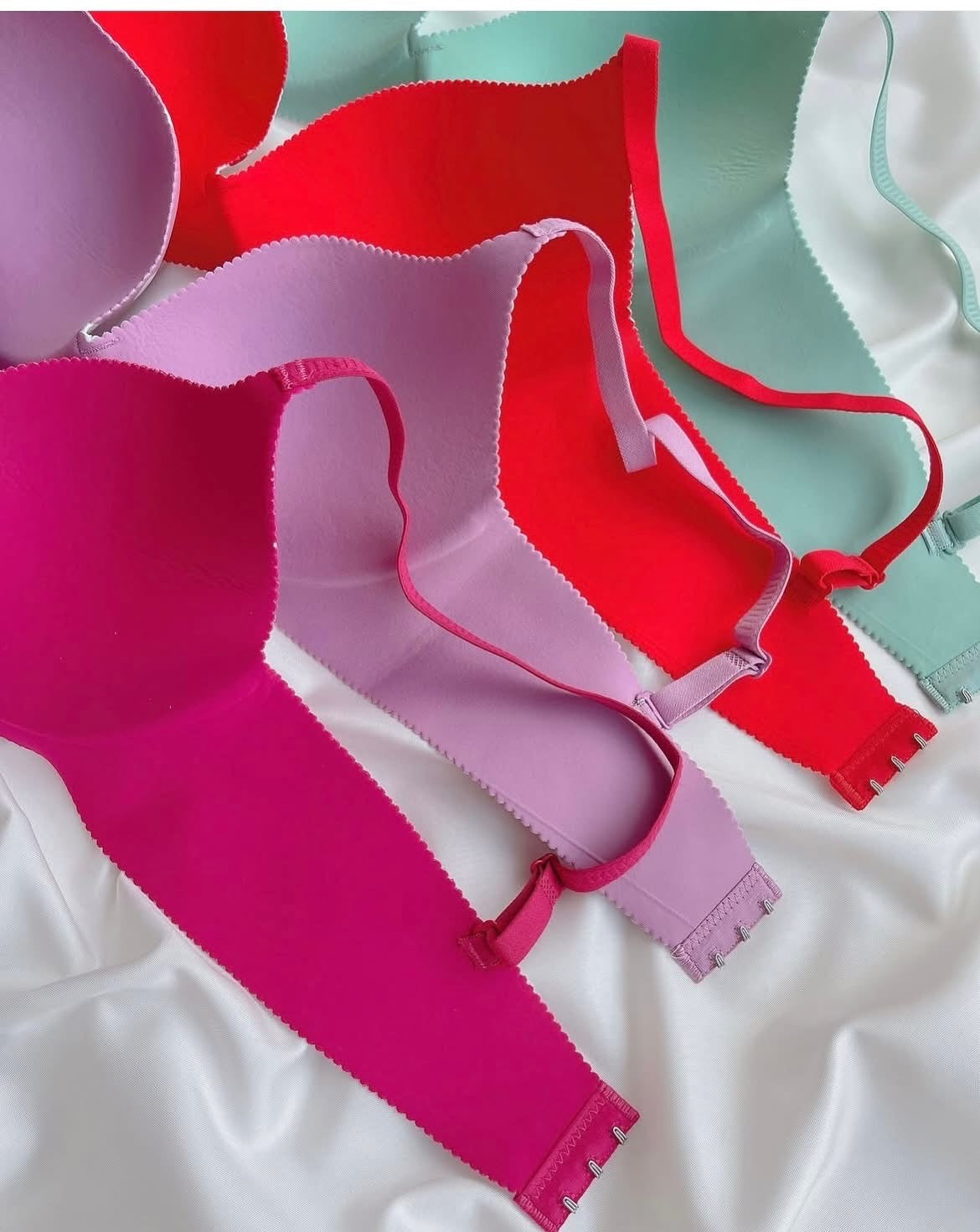 (36-42)B Seamless Heart Design Soft Push-up Bra (169)*