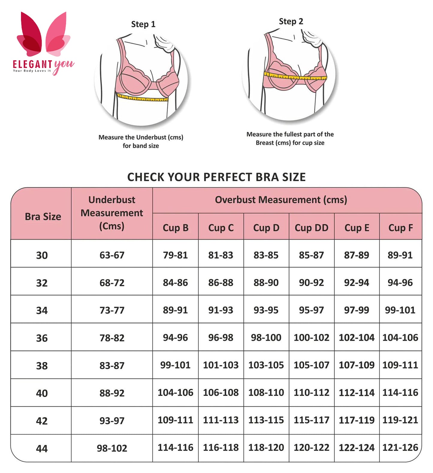 Elegant Flower Pattern Bra
