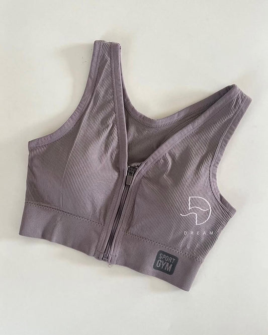 Front Zipper Sports Bra For Gym and Yoga 8857