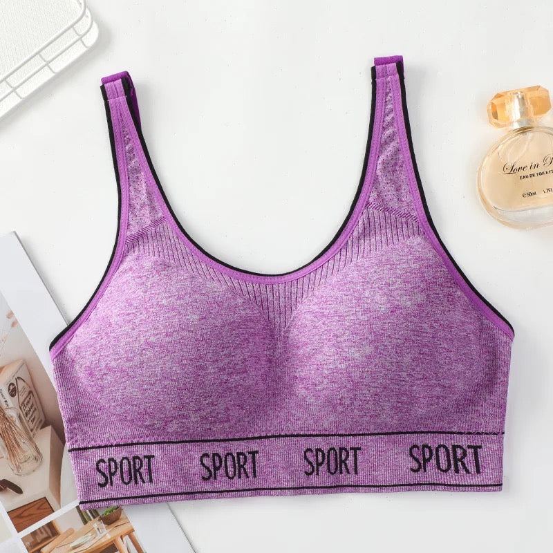 YOGA STYLE WIDE STRAP SPORTS BRA Free Size For (30-38)