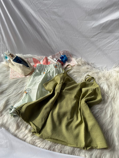 Cute Girls Lounge Wear With Shorts 78272(C1-R3)