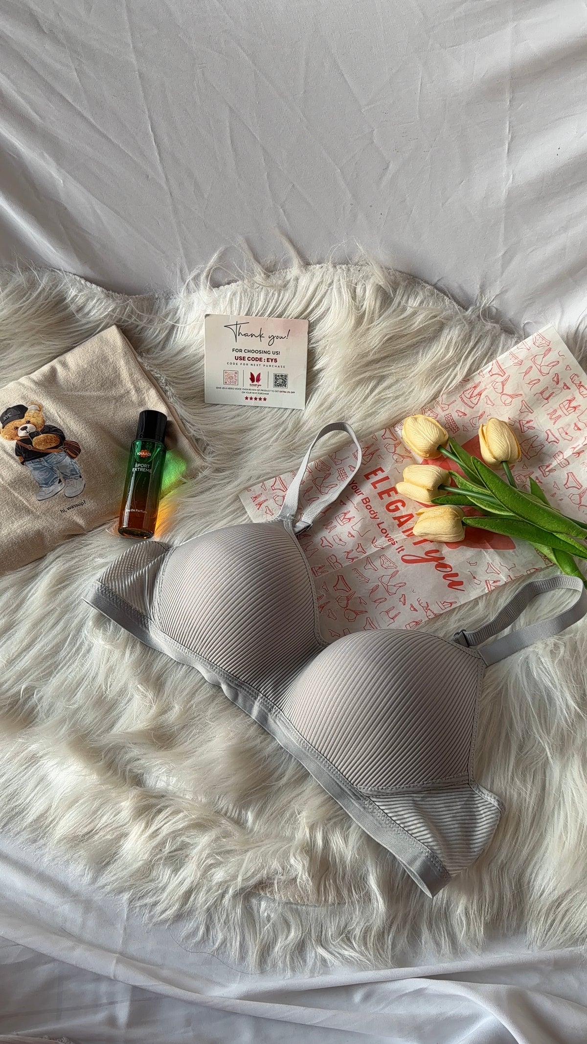 (36-42)C Cup Full Coverage  Thin Pad Non Wire Summer Bra(051)*