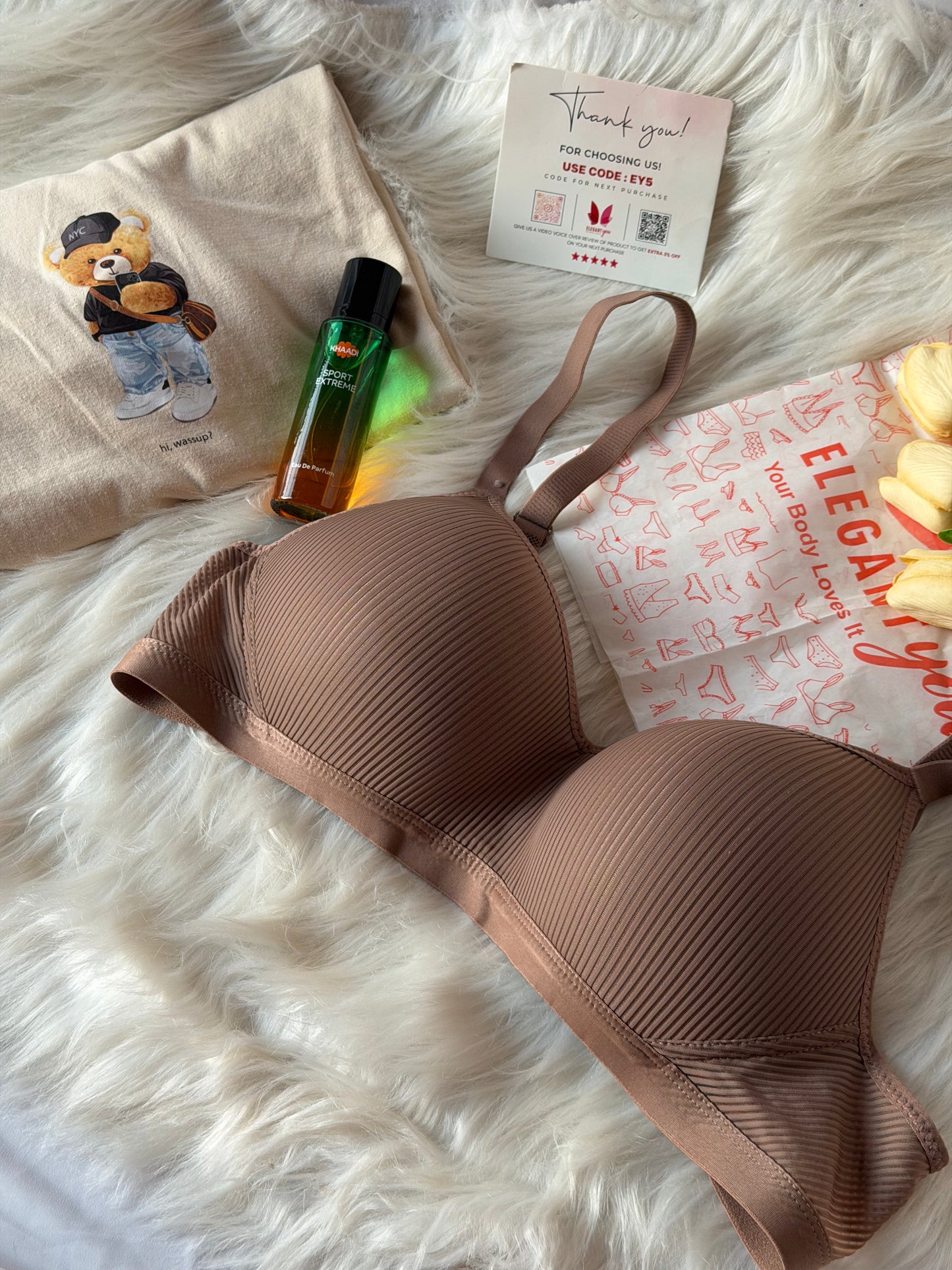 (36-42)C Cup Full Coverage  Thin Pad Non Wire Summer Bra(051)*