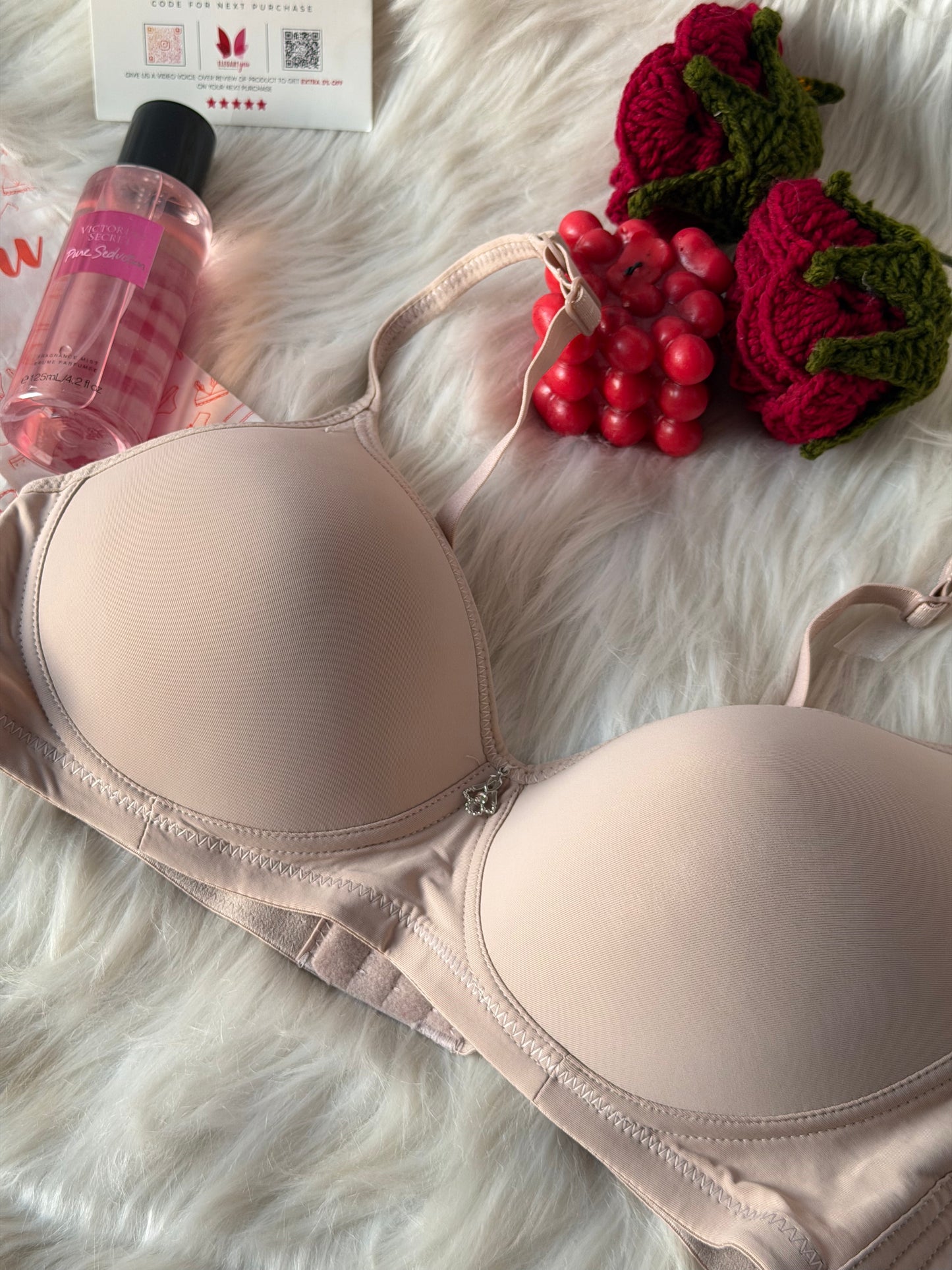 (36-42)C Full Coverage Thin Pad T-Shirt Bra 2873 (144)