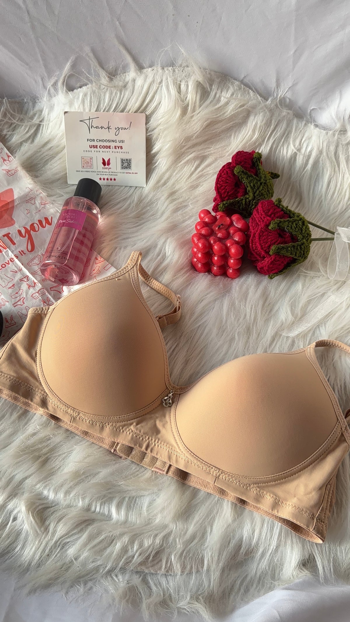 (36-42)C Full Coverage Thin Pad T-Shirt Bra 2873 (144)