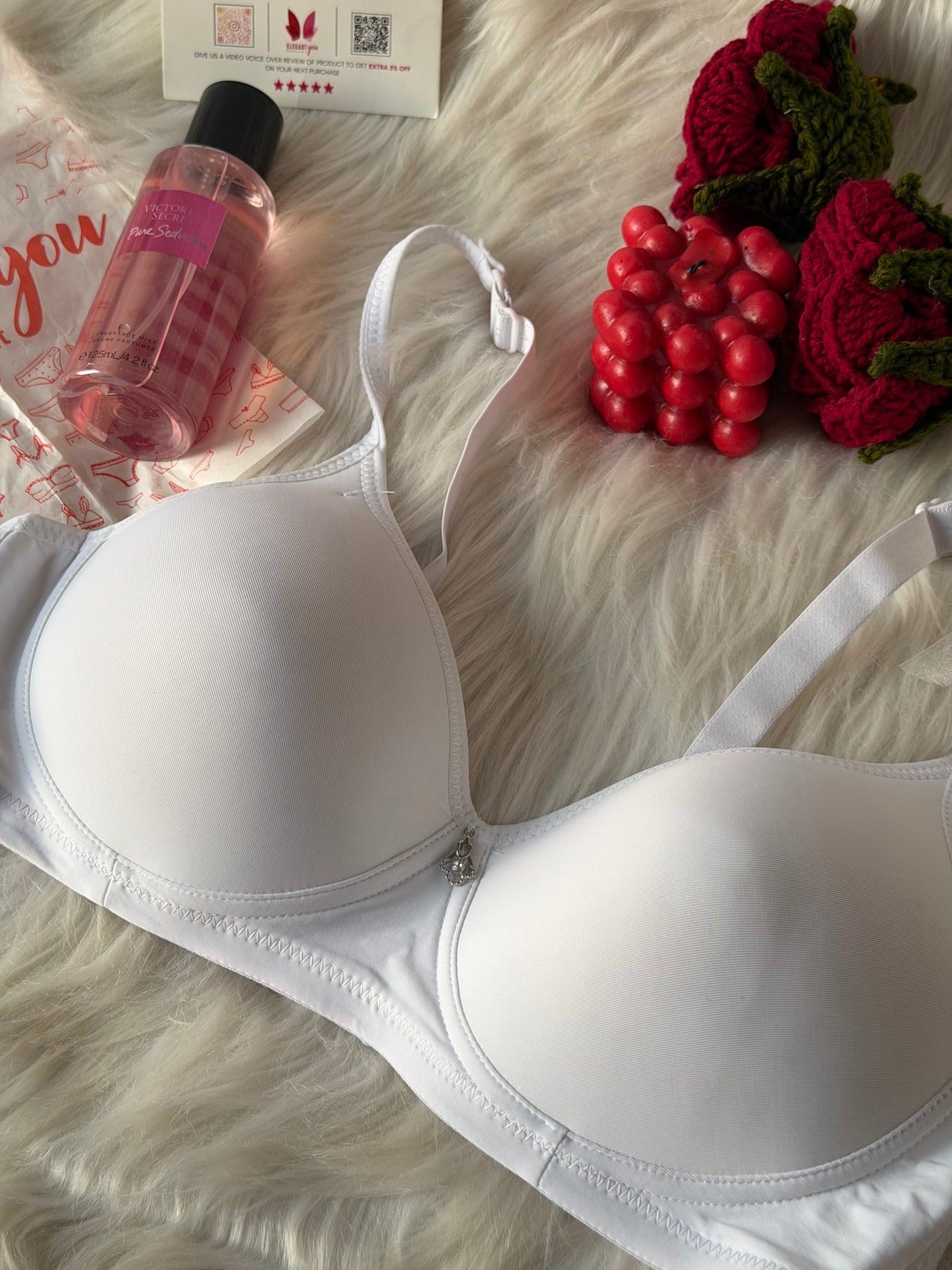(36-42)C Full Coverage Thin Pad T-Shirt Bra 2873 (144)