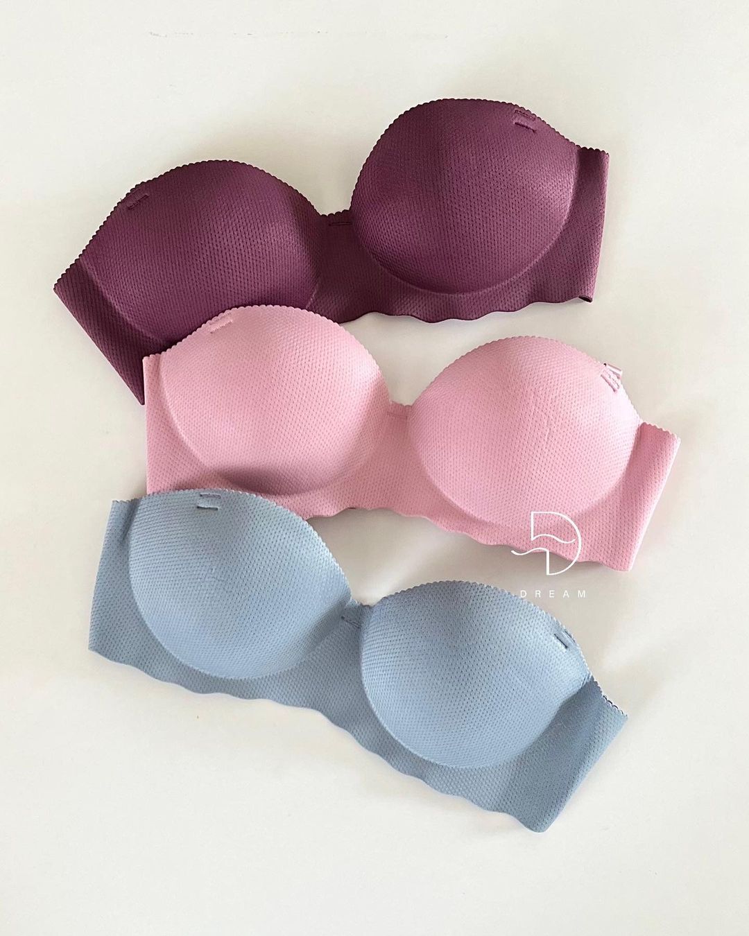 Seamless Breathable Padded Push-up Non Wire Half Cup Bra