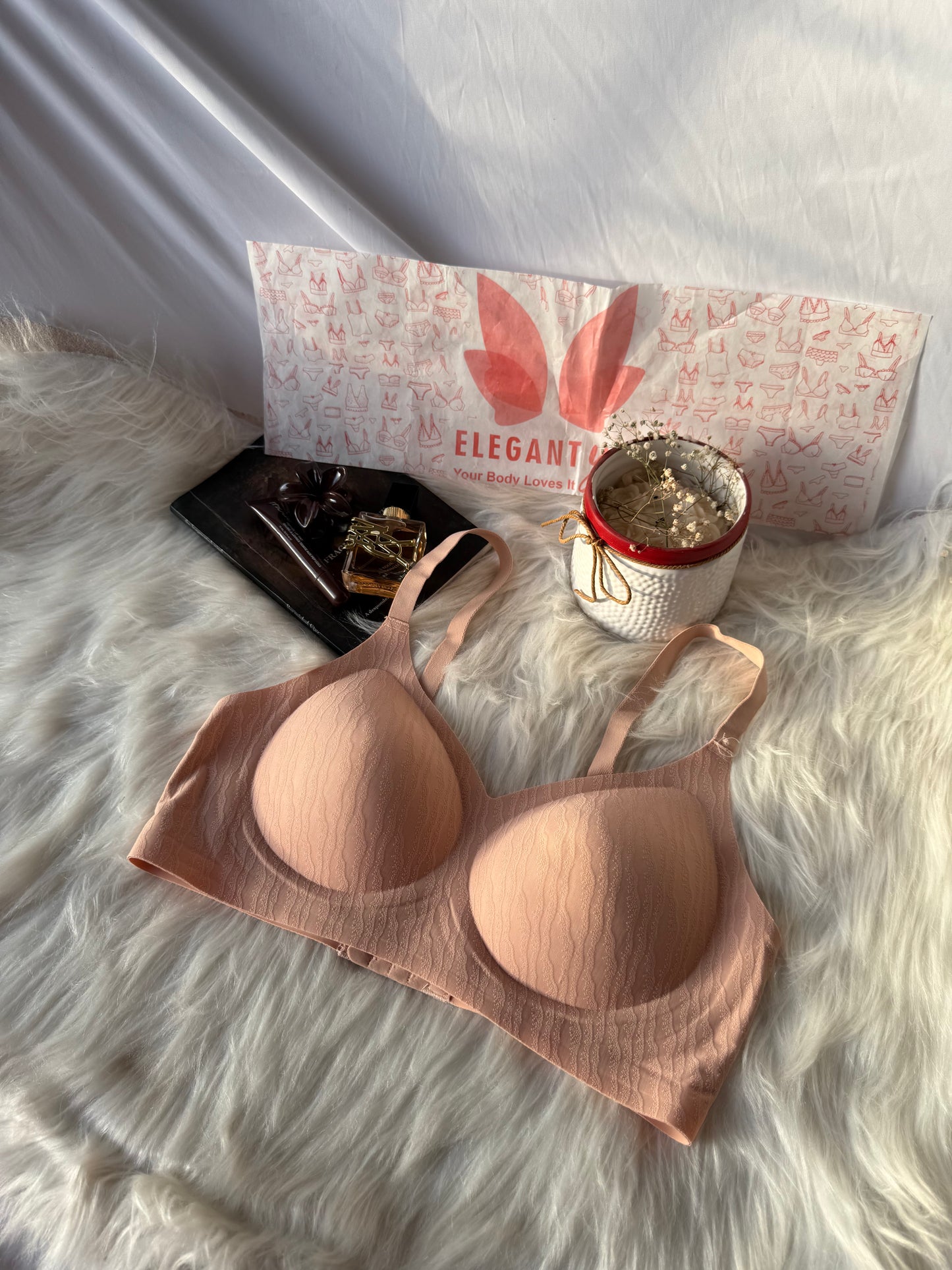 (34-40) Premium Range Seamless Bra with Self Pattern(3818)(007)*