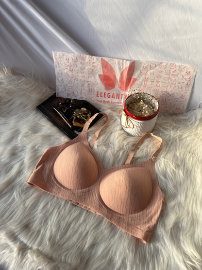 (34-40) Premium Range Seamless Bra with Self Pattern(3818)(007)*