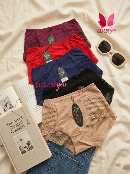Lacy Cotton Matching Underwears(099)