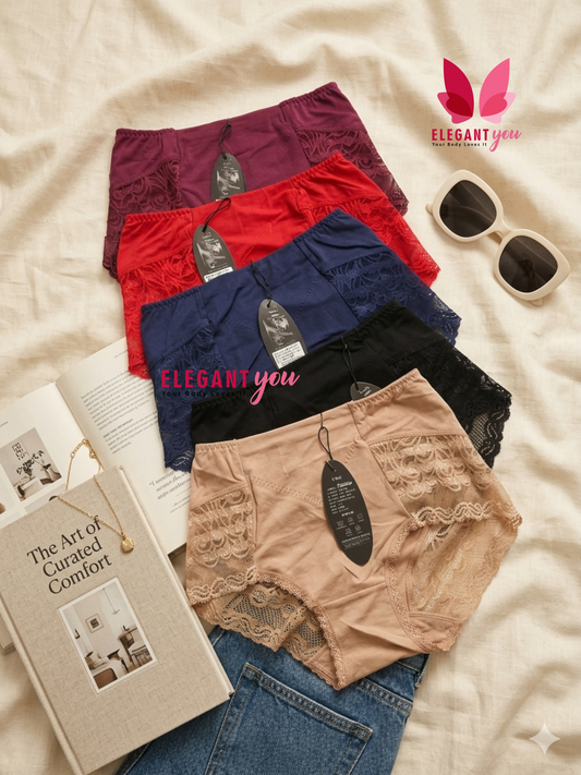Lacy Cotton Matching Underwears