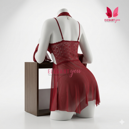 Side Cuts Honeymoon Nighty (8083)