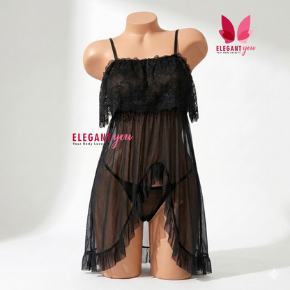 Frill Nighty Short Lingerie (35347)