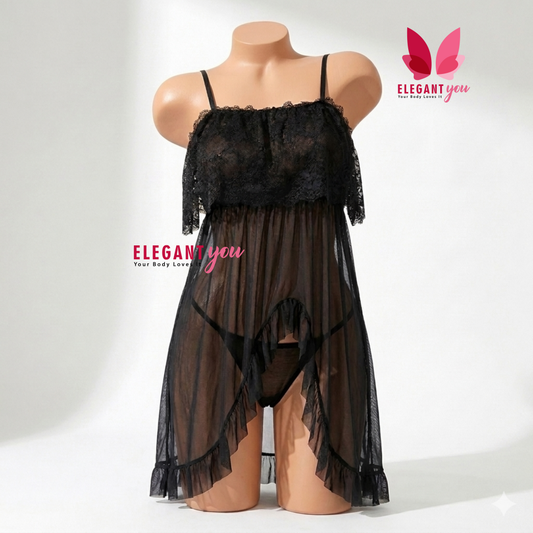 Frill Nighty Short Lingerie (35347)