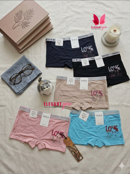 Cute Cat Dailywear Cotton Boxer(123)
