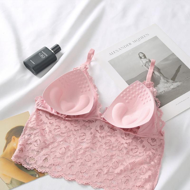 Lace Bralette With Matching Hipster Free Size For (30-36)