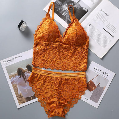 Lace Bralette Without Underwear[095]