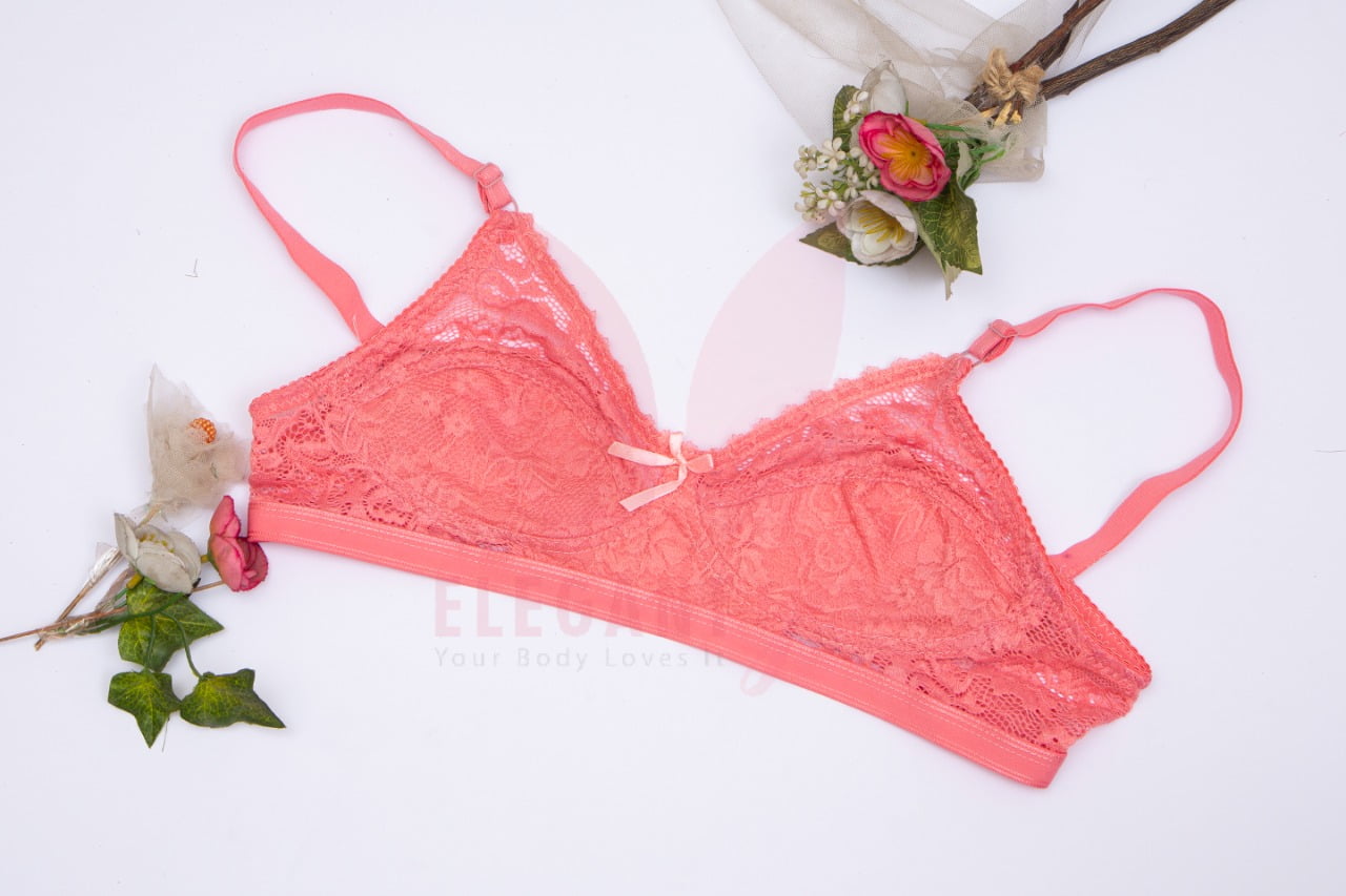 Stylish cotton net bra