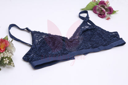 Stylish cotton net bra