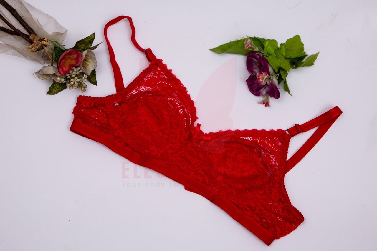 Stylish cotton net bra