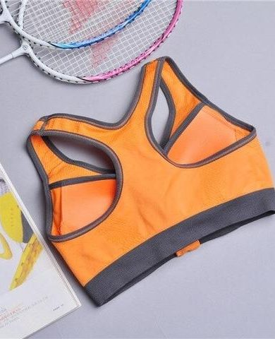 2 in 1 Zipper Sports Bra with Inside Padded Bra