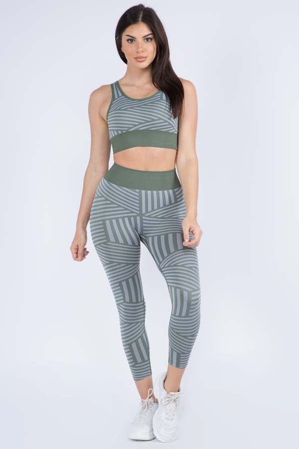 Vital Multi Striped Workout Leggings