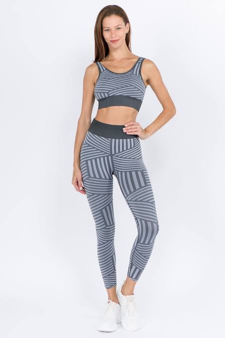 Vital Multi Striped Workout Leggings