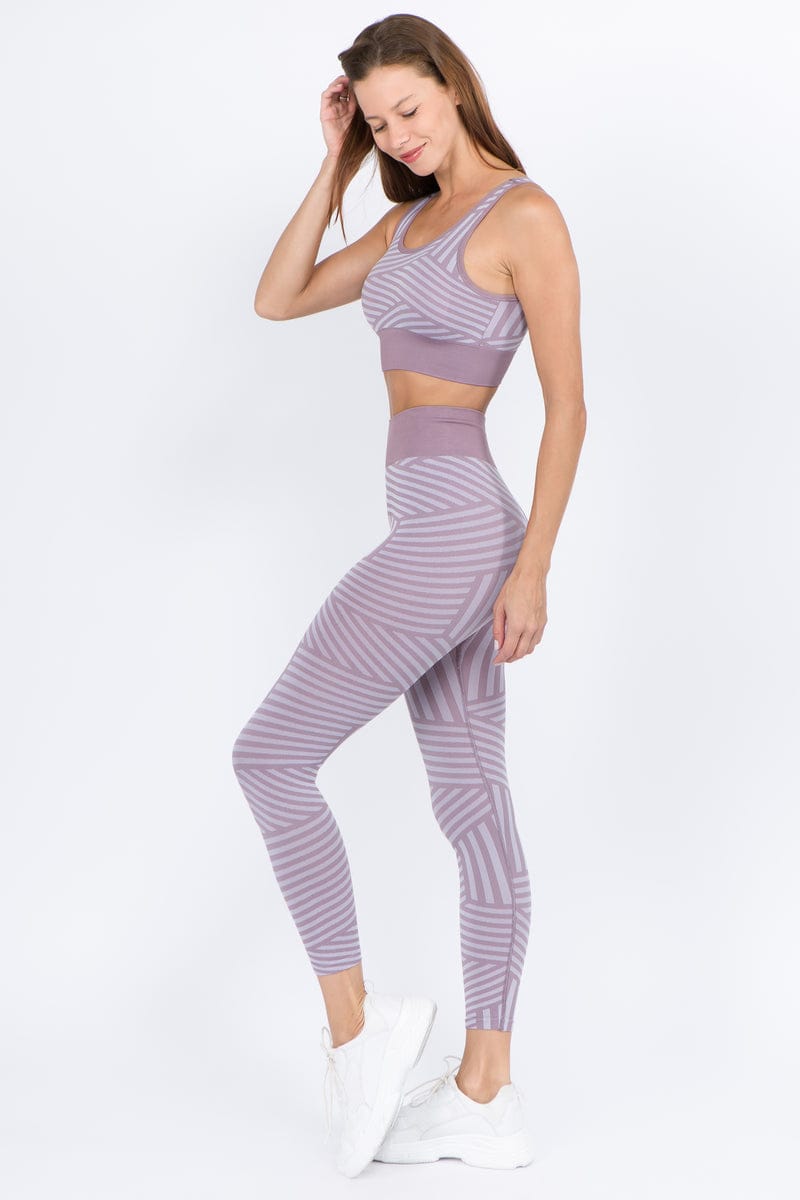 Vital Multi Striped Workout Leggings