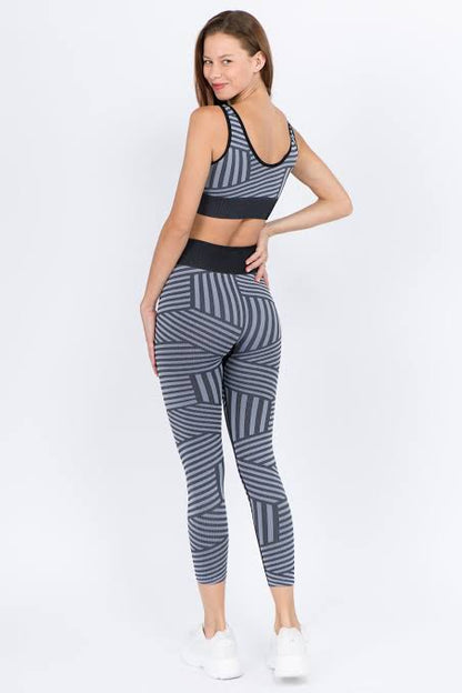 Vital Multi Striped Workout Leggings