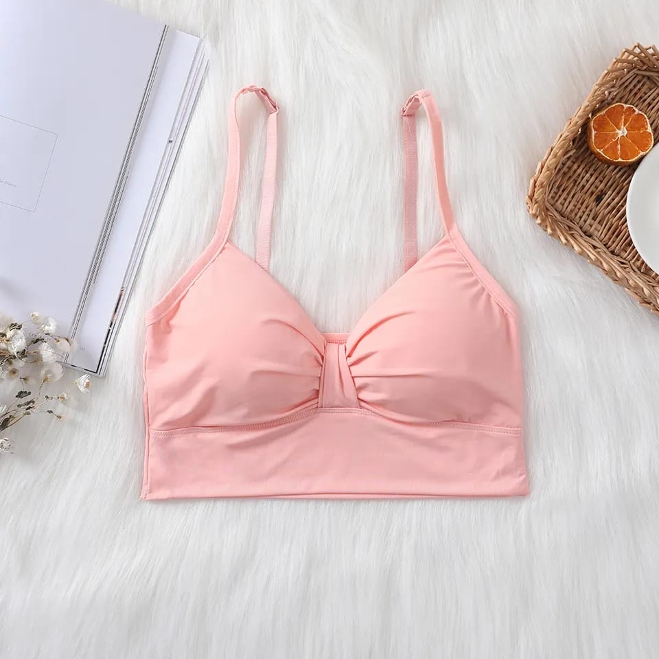 Seamless Adjustable Strap knot bra Free Size for (30-36)