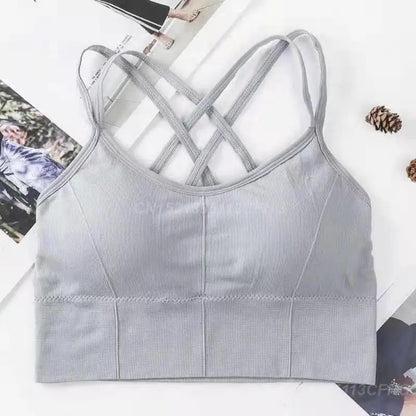 Double Stripped Anti Sweat Sports Bra Free Size For (30-36)