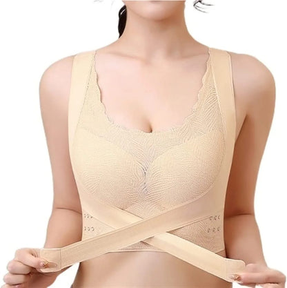 Womens Adjustable Cross Posture Corrector Back Straighter Bra