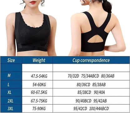 Womens Adjustable Cross Posture Corrector Back Straighter Bra