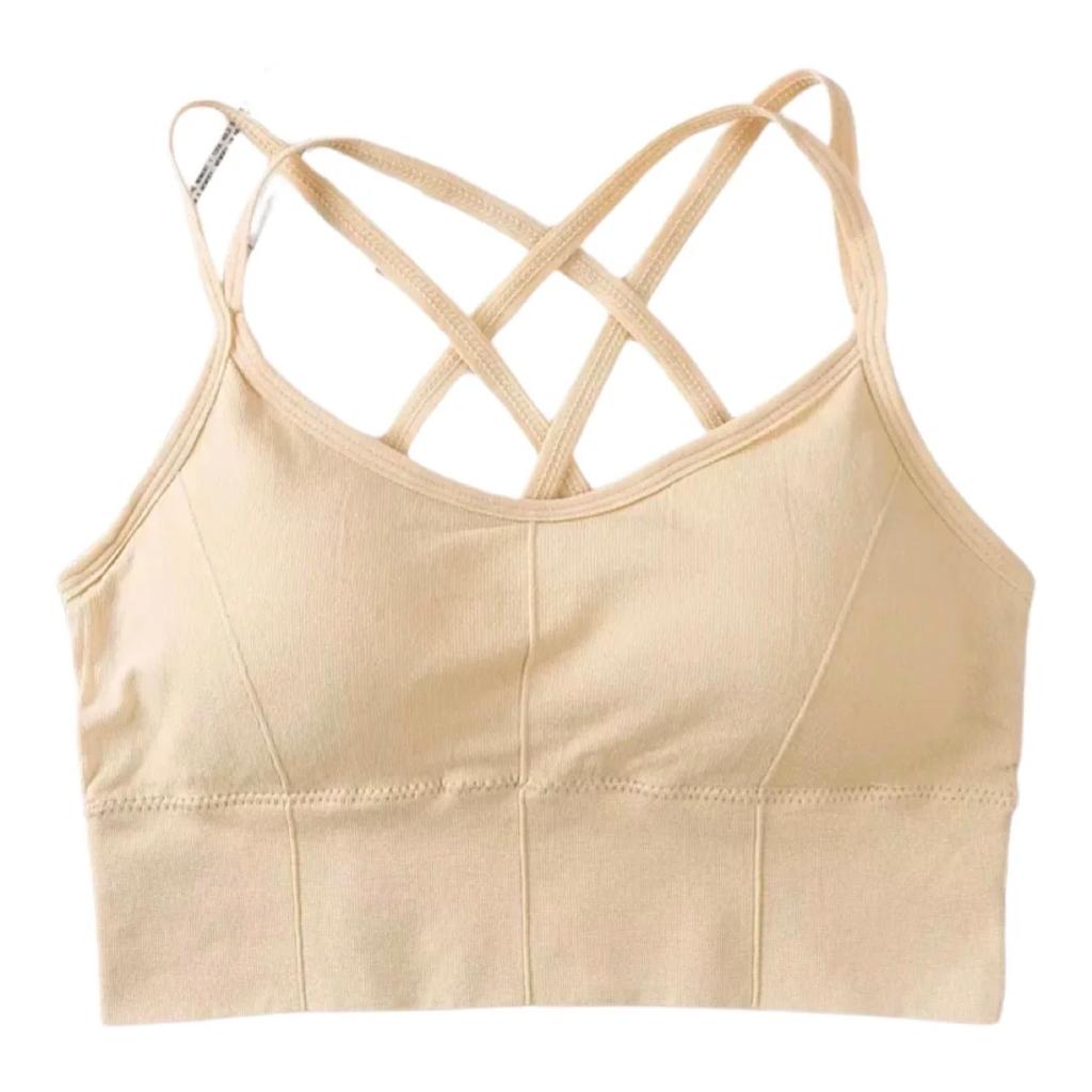 Double Stripped Anti Sweat Sports Bra Free Size For (30-36)