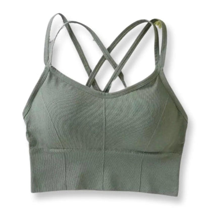 Double Stripped Anti Sweat Sports Bra Free Size For (30-36)