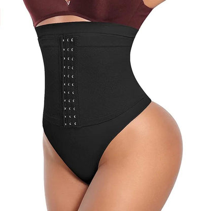 Seamless Thong Style Waist Control Butt Lifter With Hooks For Adjustment 17733