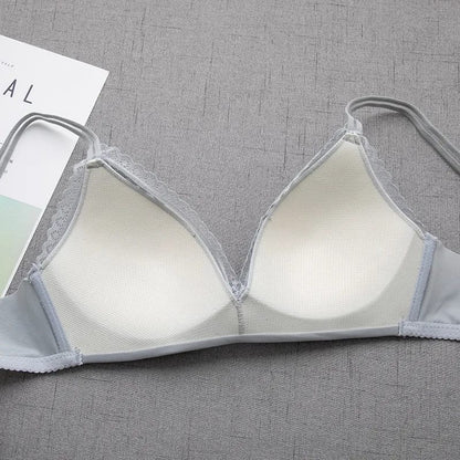 Elegant Lace Thin Pad Non Wire T shirt Bra