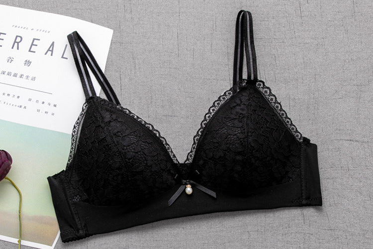 Elegant Lace Thin Pad Non Wire T shirt Bra