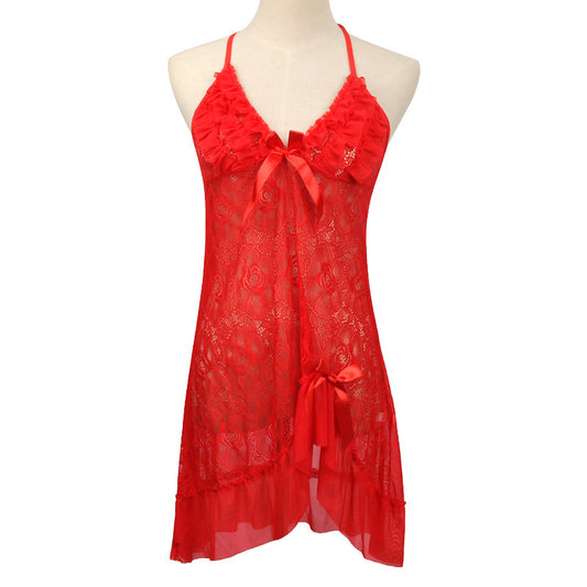 Baby Doll Stylish Net Nighty Free Size 8970